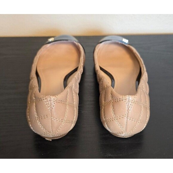 Tory Burch Claremont ballet flats black and beige women's size 8.5 - Picture 5 of 10